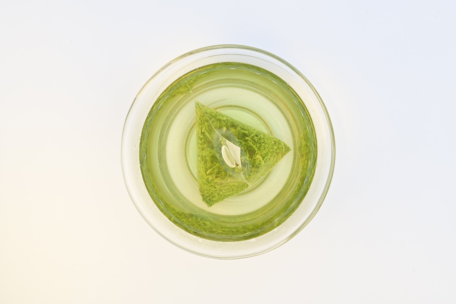 Sencha brewing in the cup